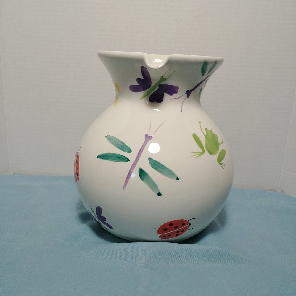 HUG BUG Large Ceramic Ball Pitcher RARE - Picture 8 of 11